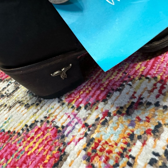 Lane Plain Jane Bootie Shorty Distressed Black New - Picture 11 of 12